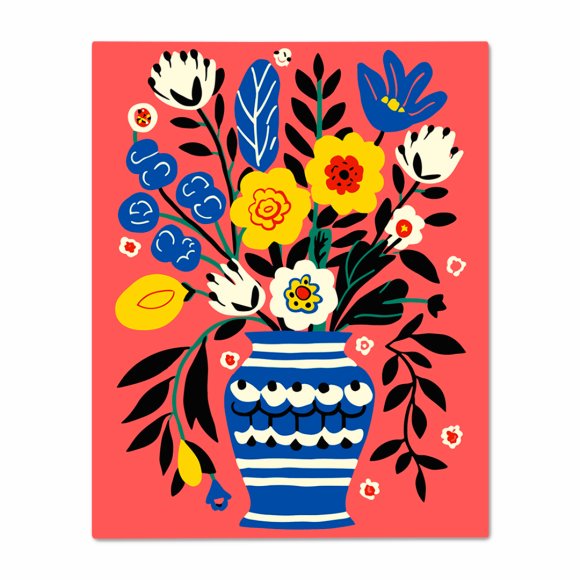 Картина по номерам «Цветы в вазе»: Фото