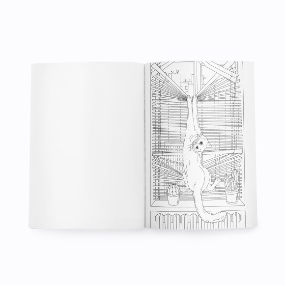 Розмальовка з котиками «Пригоди пухнастих бешкетників»: Фото