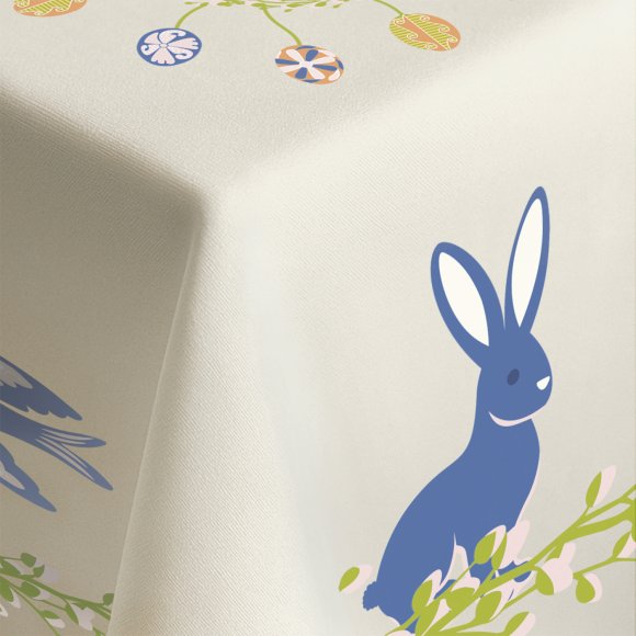 Tablecloth "Easter Meadow" light 130x170: Photo