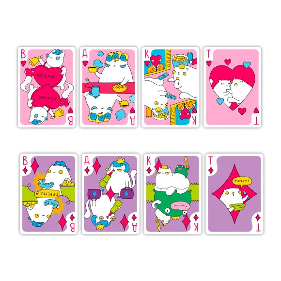 Playing cards "Cats": Photo