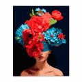 Painting by numbers "Girl with flowers on her head": Photo