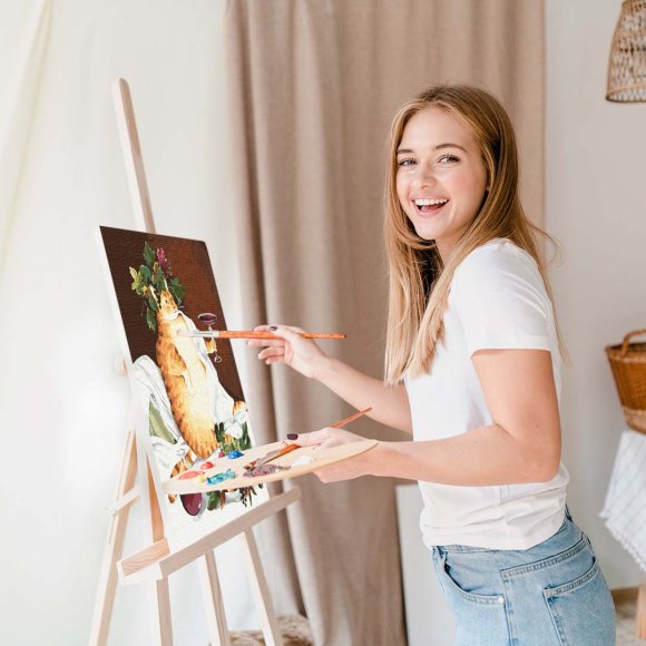 Картина за номерами ORNER x InnaRuda «Кіт-гедоніст»: Фото