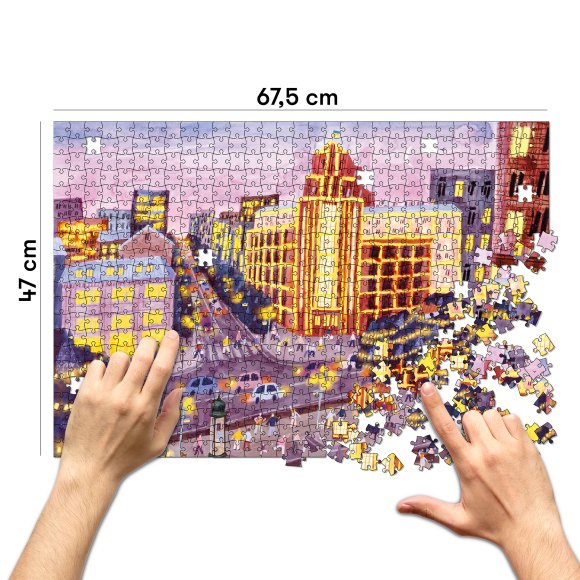 Puzzle "Evening Kyiv" 1000 elements: Photo