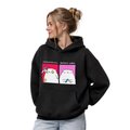 Oversized hoodie ORNER x MALIUNOK "Coffee Girl" black: Photo 2