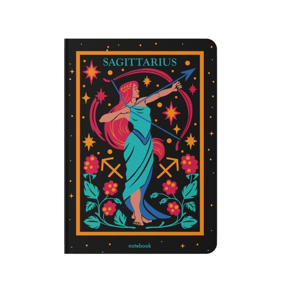 Dotted notebook Zodiac sign — Sagittarius: Photo