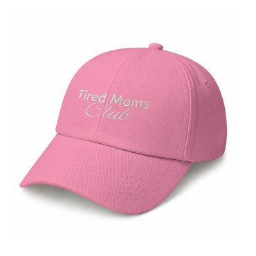 Кепка «Tired Moms Club» розовая: фото - ORNER