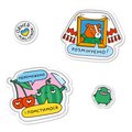 Set of charity 3D stickers ORNER x Come Back Alive x MALIUNOK “How Ukrainians helped the Armed Forces of Ukraine”: Photo 4