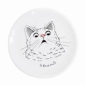 Surprised cat Plate: Photo