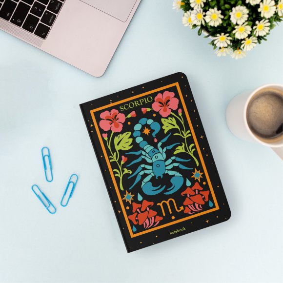 Блокнот в точку «Знак зодиака — Скорпион»: Фото