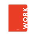 Блокнот в клетку Work красный: Фото
