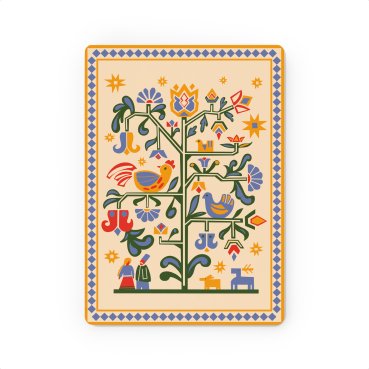 Деревянный постер «Дерево жизни» бежевий: Фото - ORNER