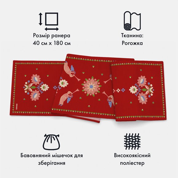 Runner "Festive" red: Photo
