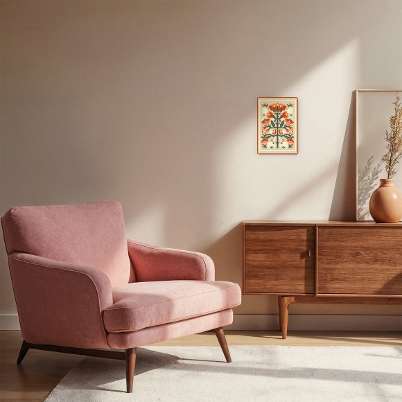 Wooden poster “Eternal tree of life” light: Photo