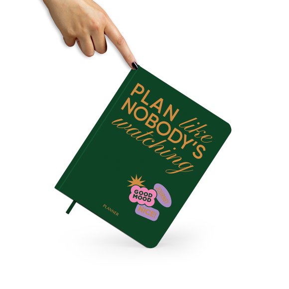 Планер «PLAN LIKE NOBODY'S WATCHING» зеленый: Фото