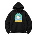 Oversized hoodie ORNER x MALIUNOK "Loony bin" black: Photo