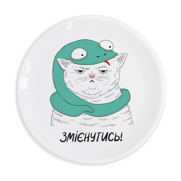 Plate "Cat in a Snake's Hat": Photo