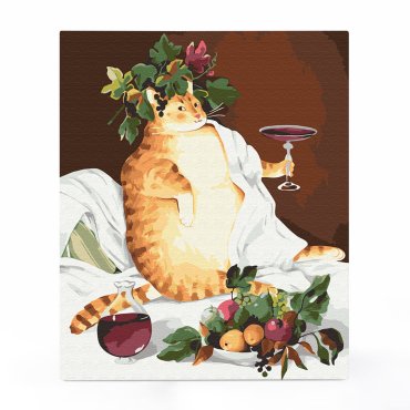 Картина за номерами ORNER x InnaRuda «Кіт-гедоніст»: фото - ORNER