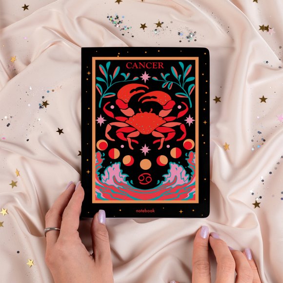 Dotted notebook Zodiac sign — Cancer: Photo