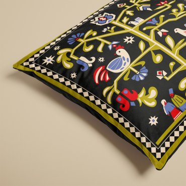 Подушка «Дерево життя» чорна: фото 2 - ORNER