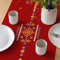 Runner "Embroidered Patterns" red: Photo 4