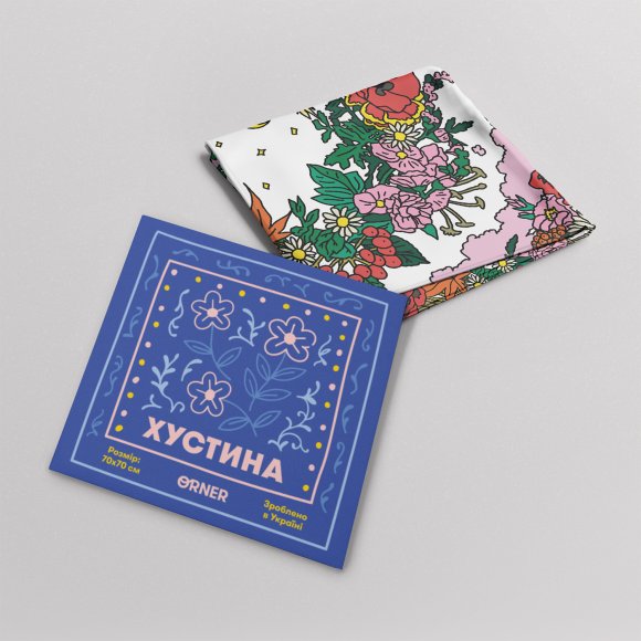 Scarf "Periwinkle": Photo