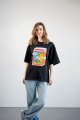 Oversized T-shirt ORNER x Maliunok "You’ll burn out" black: Photo 12