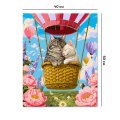 Картина по номерам «Коты на воздушном шаре»: Фото 3