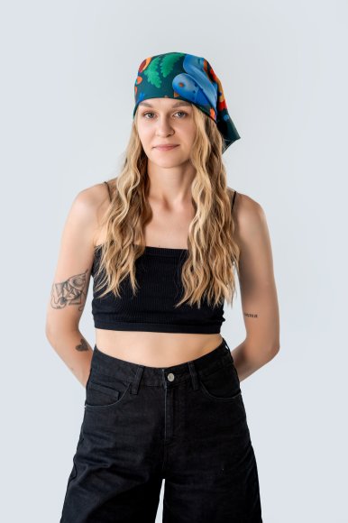 Платок «Изумрудный сад»: Фото