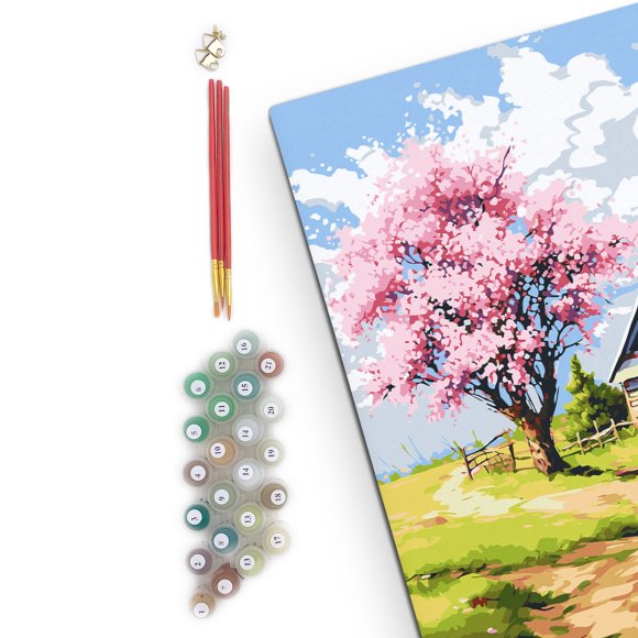 Painting by numbers "Spring landscape": Photo