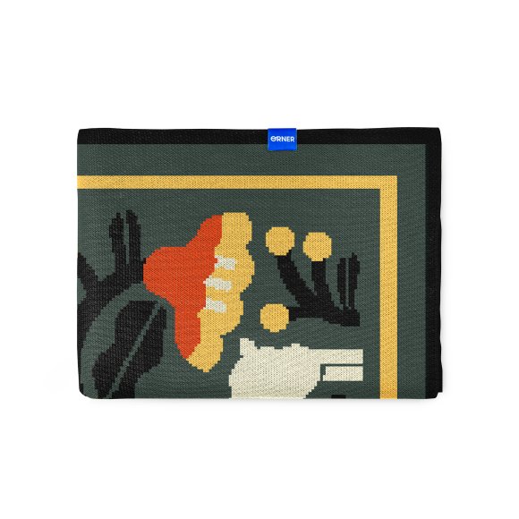 Blanket "Eternal Tree of Life" green: Photo