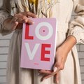 Блокнот в клетку Love фиолетовый: Фото 4