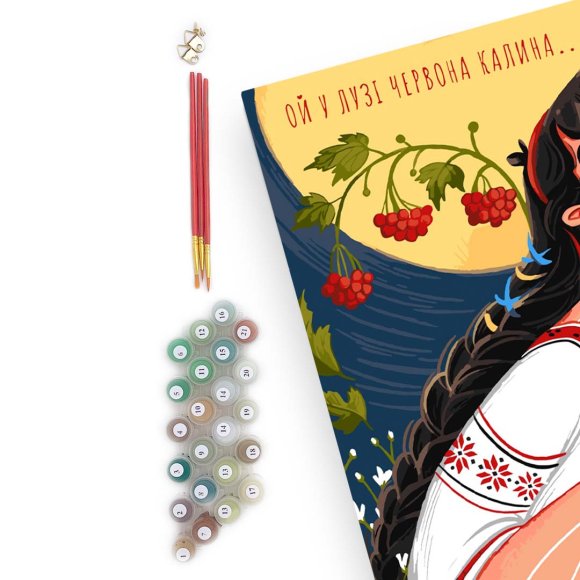 Картина за номерами ORNER x Anastreel «Ой у лузі червона калина»: Фото