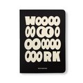 Блокнот в точку «WOOOOOORK» черный: Фото
