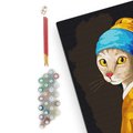 Картина по номерам ORNER x InnaRuda «Кошка с жемчужной серьгой»: Фото 3
