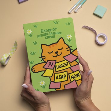 Блокнот в клетку «Для неотложных дел»: Фото - ORNER