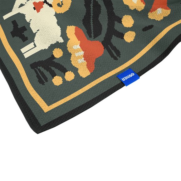 Blanket "Eternal Tree of Life" green: Photo