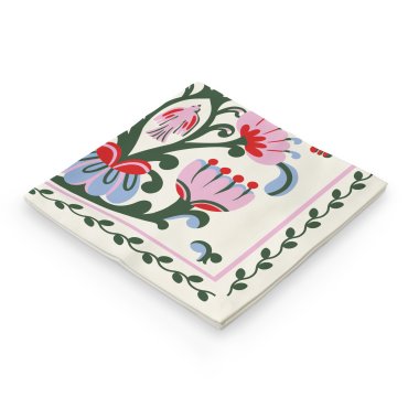 Платок «Мировое древо» молочный: Фото - ORNER