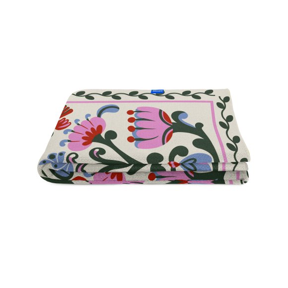 Blanket "World tree" milky: Photo