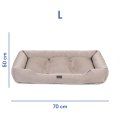 Classic bed for pets gray L: Photo