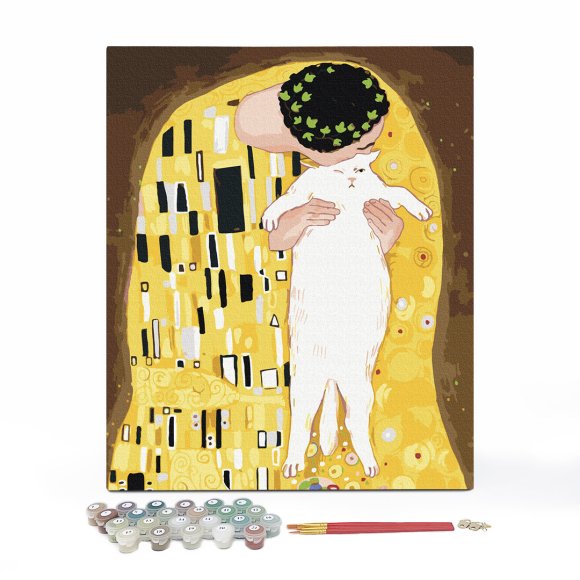 Картина по номерам ORNER x InnaRuda «Поцелуй»: Фото