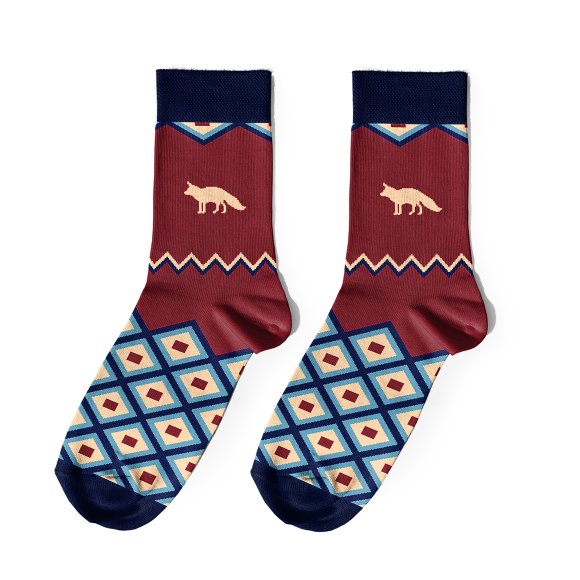 Шкарпетки «Схід» бордові: Фото