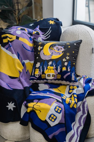 Подушка «Колыбельная» синяя: Фото