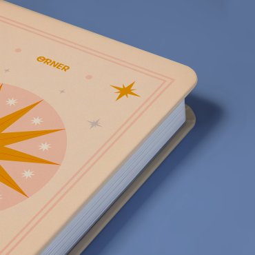 Дневник благодарности «Луна» бежевый: Фото - ORNER