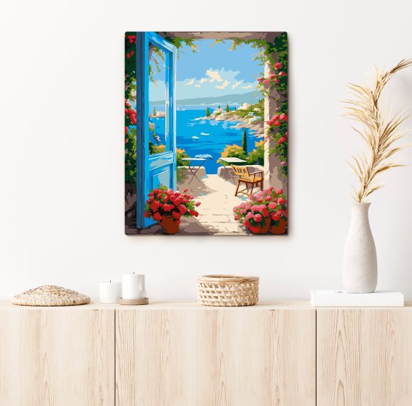 Painting by numbers "Lazure landscape": Photo