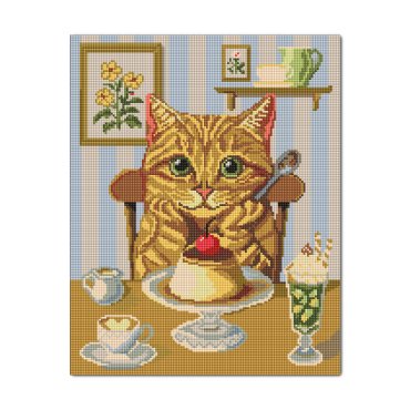 Diamond mosaic Cat Treats: photo - ORNER