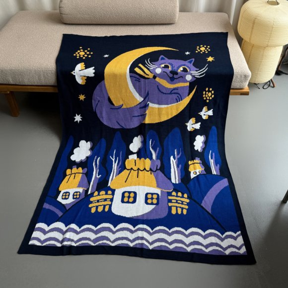 Плед «Колыбельная» синий: Фото