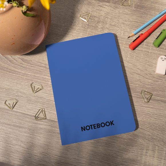 Блокнот у клітинку «Просто синій»: Фото