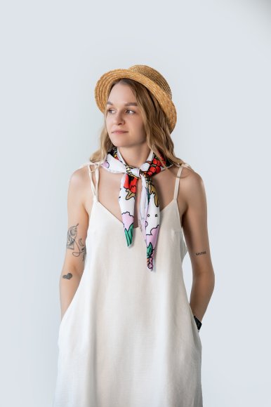 Scarf "Periwinkle": Photo