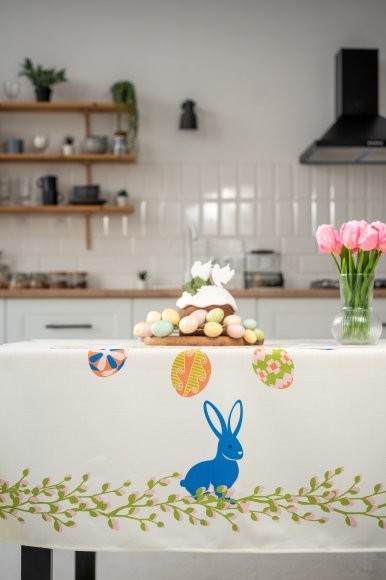 Tablecloth "Easter Meadow" light 130x170: Photo