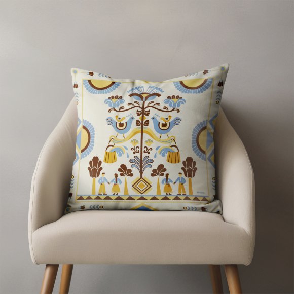 Подушка «Дерево роду» світла: Фото